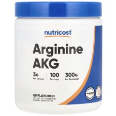 Nutricost, Аргинин AKG, без добавок, 300 г (10,7 унции)